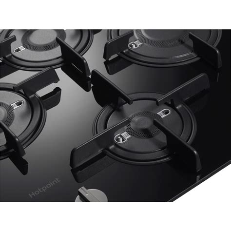 hotpoint black glass gas hobs